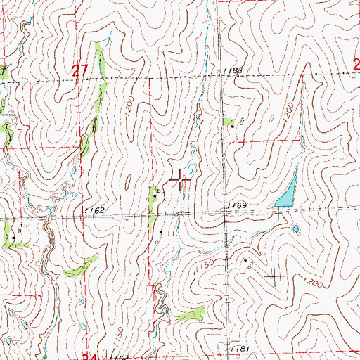 Topographic Map of Wilson Creek Dam 2-26, NE