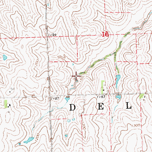 Topographic Map of Wilson Creek Reservoir 8-5, NE