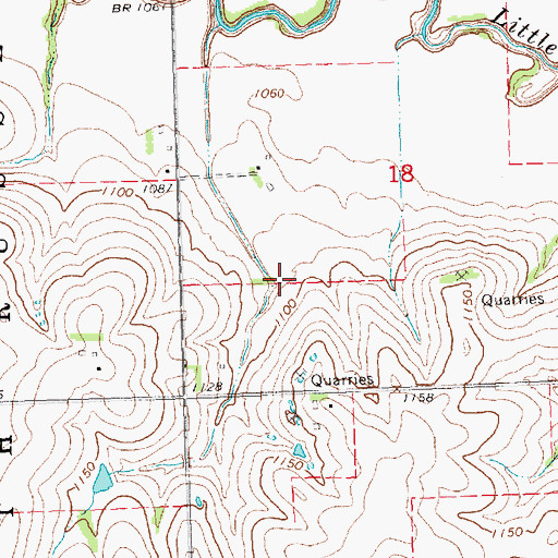 Topographic Map of Ziegler Creek Dam Z-1, NE