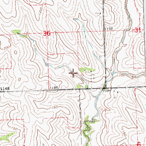 Topographic Map of Wilson Creek Dam 7-8, NE