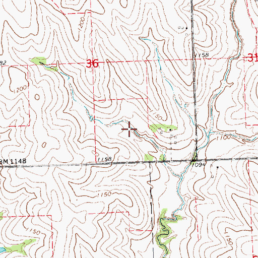 Topographic Map of Wilson Creek Reservoir 7-8, NE