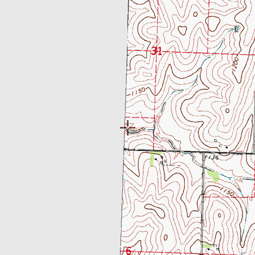 Topographic Map of Wilson Creek Reservoir 7-9, NE
