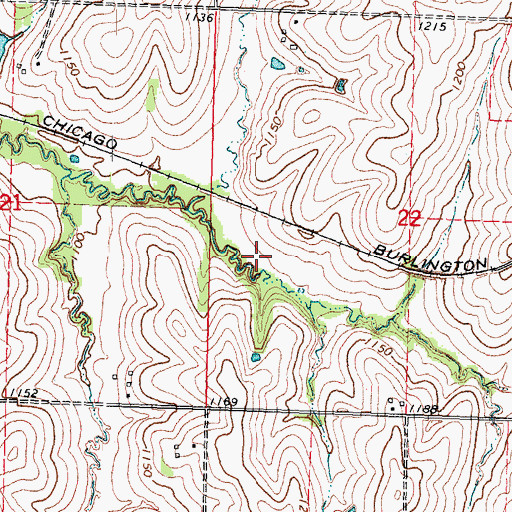 Topographic Map of Wilson Creek Dam 5-H, NE