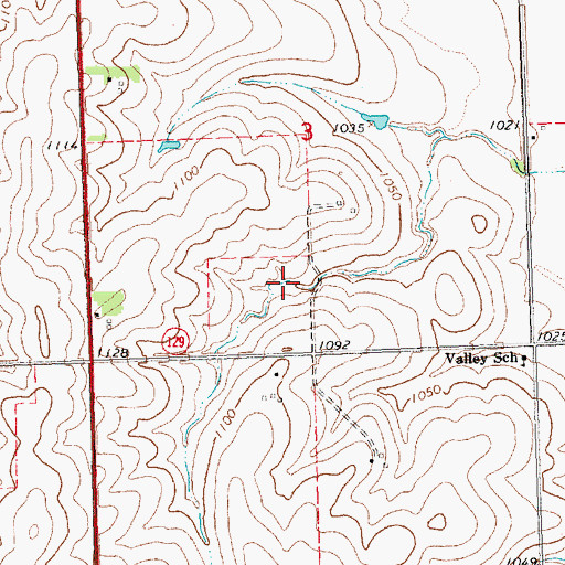 Topographic Map of Ziegler Creek Reservoir Z-6-2, NE