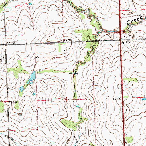 Topographic Map of Ziegler Creek Reservoir Z-5-3, NE
