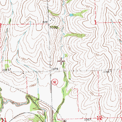 Topographic Map of Wilson Creek Dam 1-N, NE