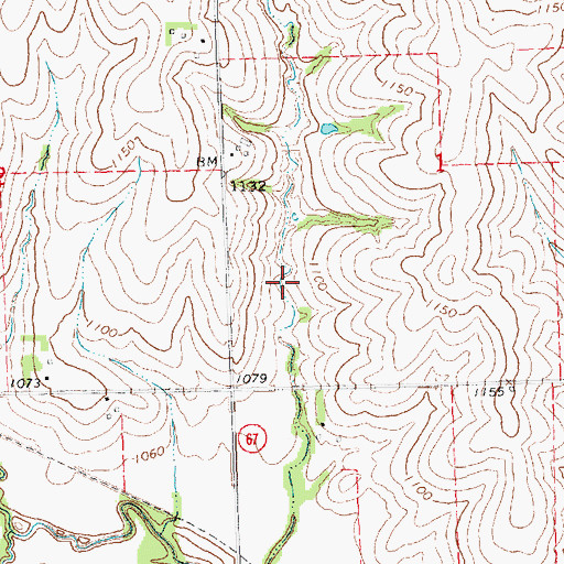 Topographic Map of Wilson Creek Reservoir 1-N, NE