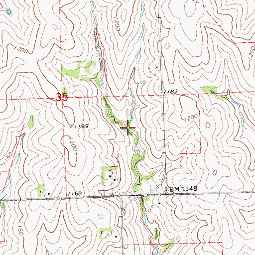 Topographic Map of Wilson Creek Dam 1-24, NE