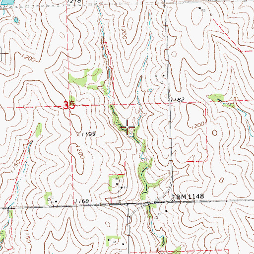 Topographic Map of Wilson Creek Reservoir 1-24, NE