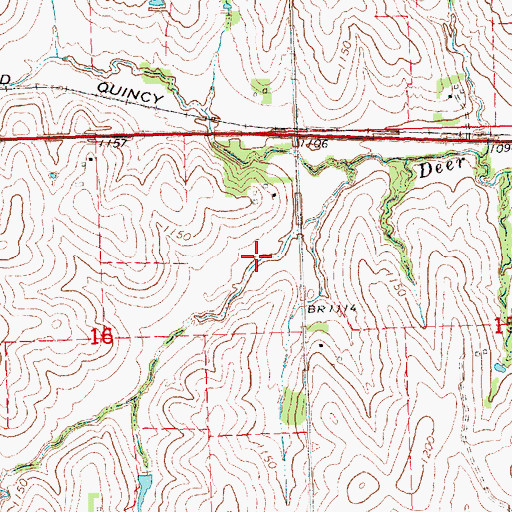 Topographic Map of Wilson Creek Dam 8-B, NE
