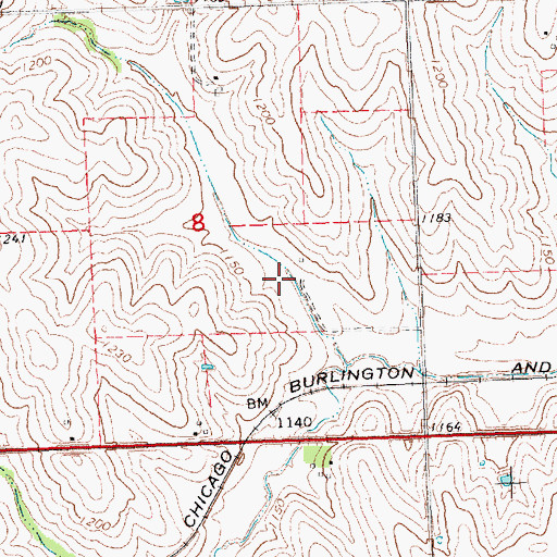 Topographic Map of Wilson Creek Dam 8-H, NE