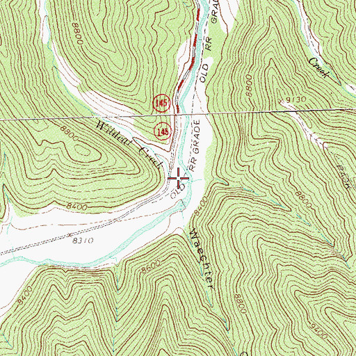 Topographic Map of Wildcat Creek, CO