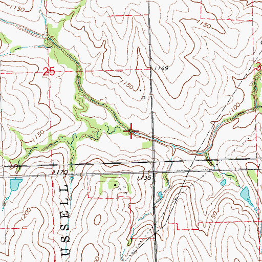 Topographic Map of Ziegler Creek Dam Z-15, NE