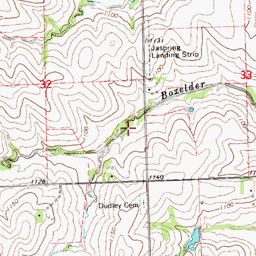 Topographic Map of Ziegler Creek Dam Z-5-4, NE