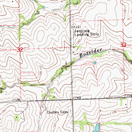 Topographic Map of Ziegler Creek Reservoir Z-5-4, NE