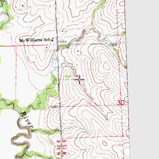 Topographic Map of Wilson Creek Dam 1-15, NE