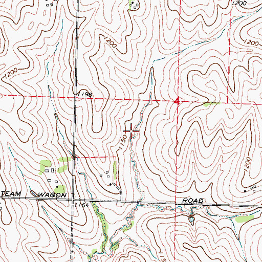 Topographic Map of Wilson Creek Dam 6-7, NE