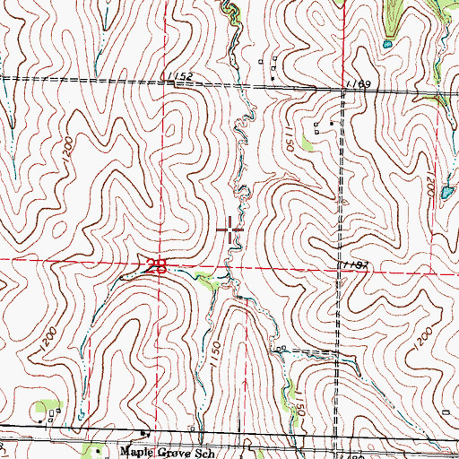 Topographic Map of Wilson Creek Dam 5-F, NE