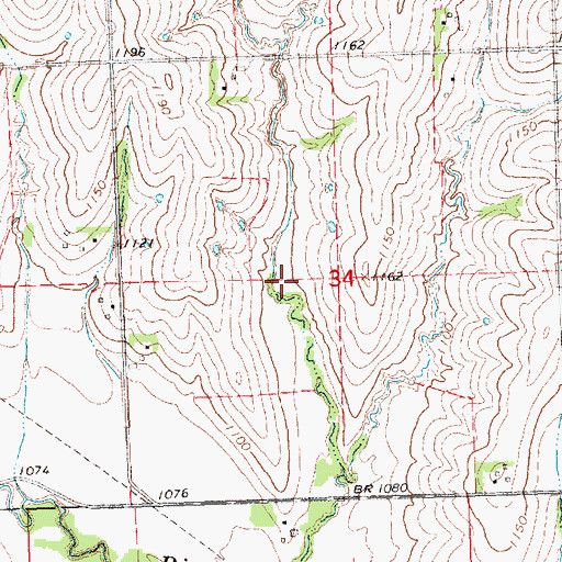 Topographic Map of Wilson Creek Dam 2-X, NE