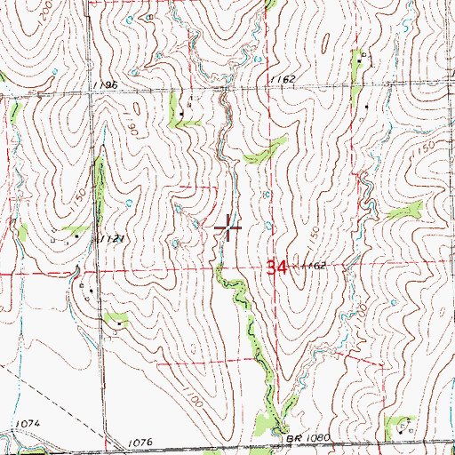 Topographic Map of Wilson Creek Reservoir 2-X, NE