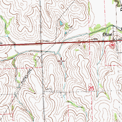Topographic Map of Wilson Creek Reservoir 9-1, NE