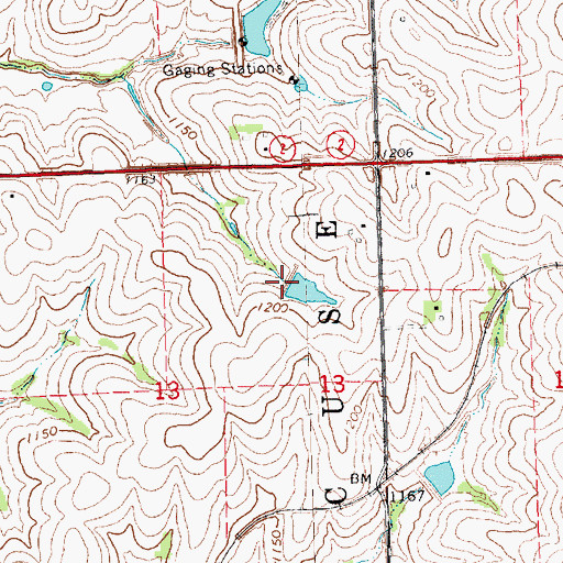 Topographic Map of Brownell Creek Dam 1-4, NE