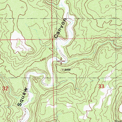 Topographic Map of Papoose Canyon, UT