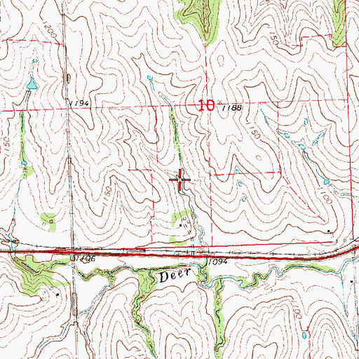 Topographic Map of Wilson Creek Reservoir 8-12, NE