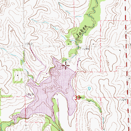 Topographic Map of Upper Big Nemaha Dam 25-C, NE
