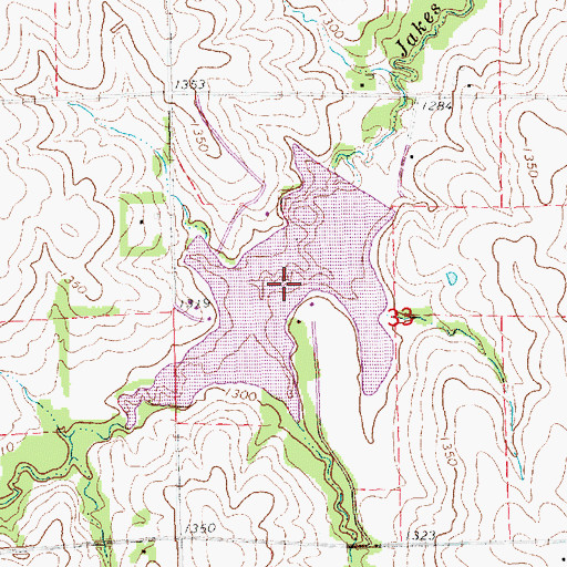 Topographic Map of Upper Big Nemaha Reservoir 25-C, NE