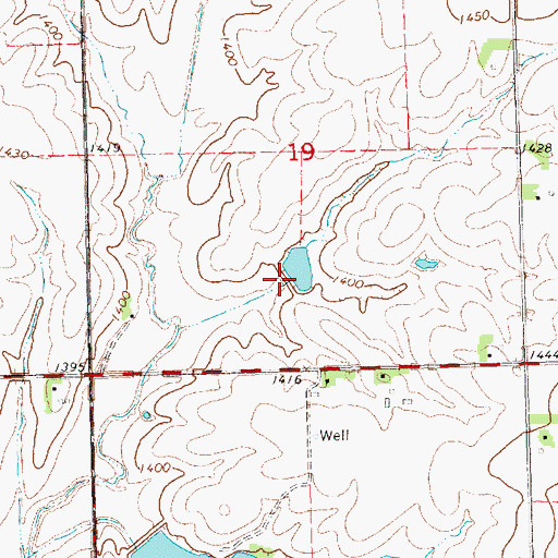 Topographic Map of Indian Creek Dam 6-A, NE