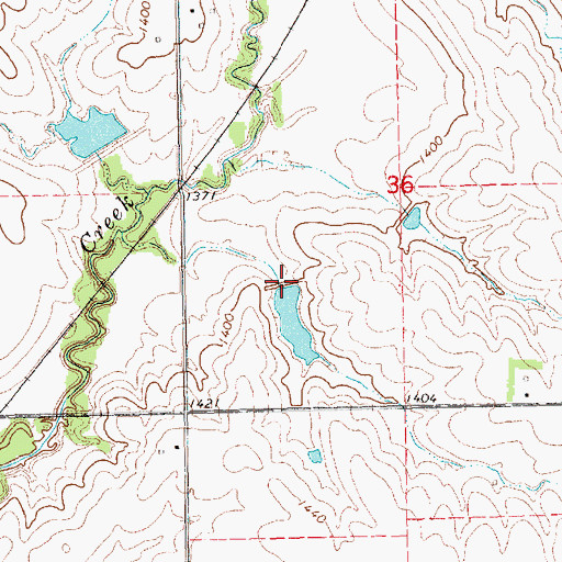 Topographic Map of Indian Creek Dam 12-A, NE
