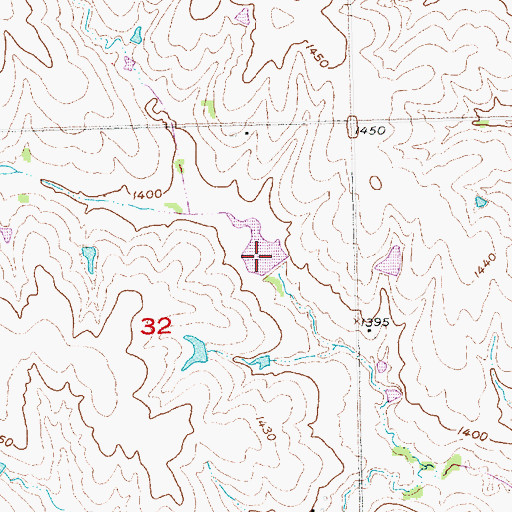Topographic Map of Indian Creek Reservoir 2-A, NE