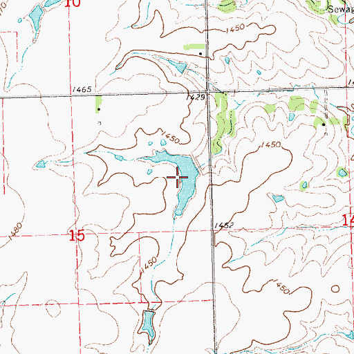 Topographic Map of Indian Creek Reservoir 1-D, NE