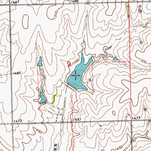 Topographic Map of Mud Creek Reservoir 4-E, NE