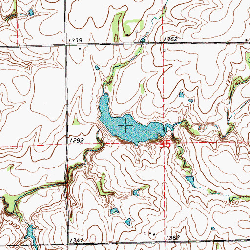 Topographic Map of Mud Creek Reservoir 3-A, NE