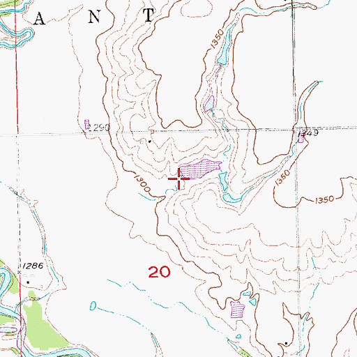 Topographic Map of Essman Dam, NE
