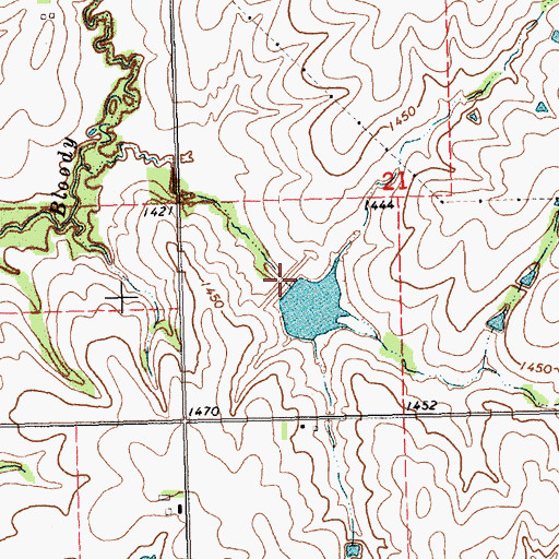 Topographic Map of Mud Creek Dam 4-C, NE