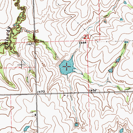 Topographic Map of Mud Creek Reservoir 4-C, NE