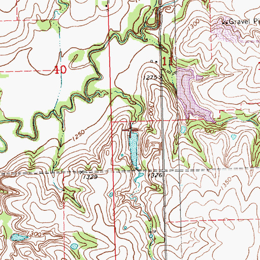 Topographic Map of Plum Creek Dam 2-F, NE