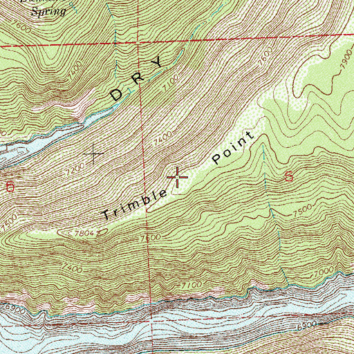 Topographic Map of Trimble Point, CO