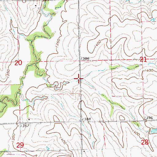 Topographic Map of Pierce Creek Dam 3-C, NE