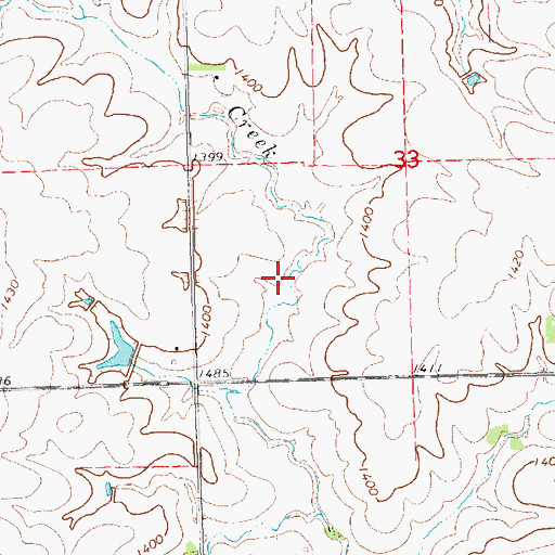 Topographic Map of Pierce Creek Reservoir 4-A, NE