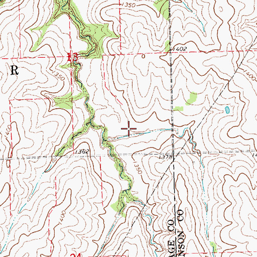Topographic Map of Upper Big Nemaha Dam G-19, NE