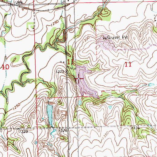 Topographic Map of Plum Creek Reservoir 2-A, NE