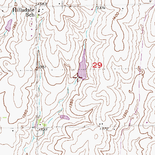 Topographic Map of Bear Creek Dam 2-1, NE