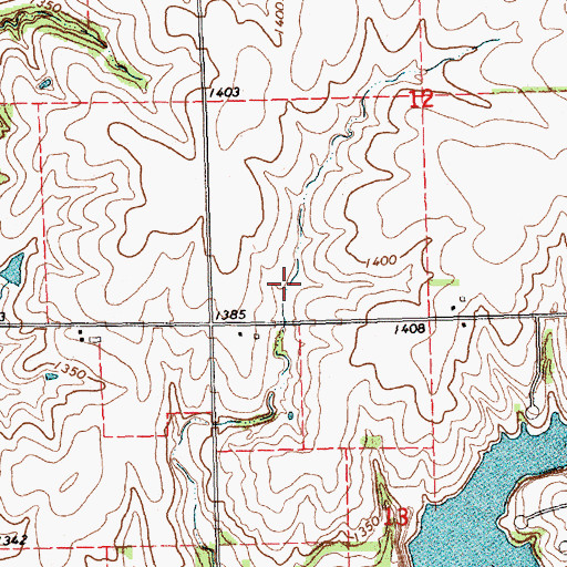 Topographic Map of Mud Creek Reservoir 4-8, NE