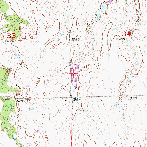 Topographic Map of Cub Creek Reservoir G-6, NE