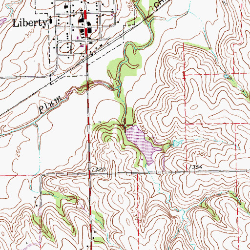 Topographic Map of Plum Creek Dam 2-C, NE