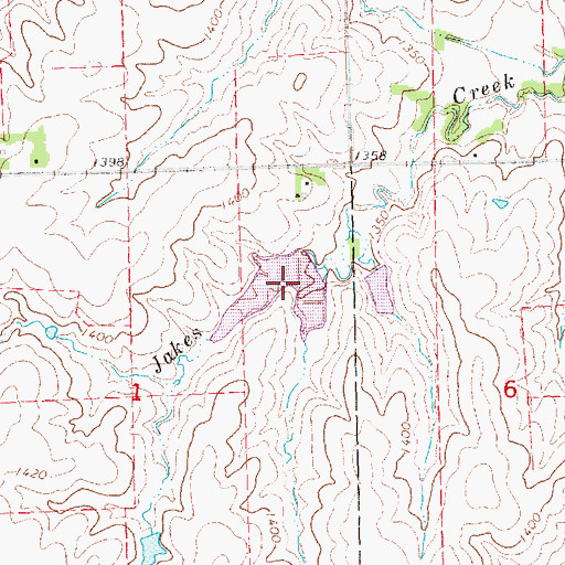 Topographic Map of Upper Big Nemaha Reservoir G-18A, NE